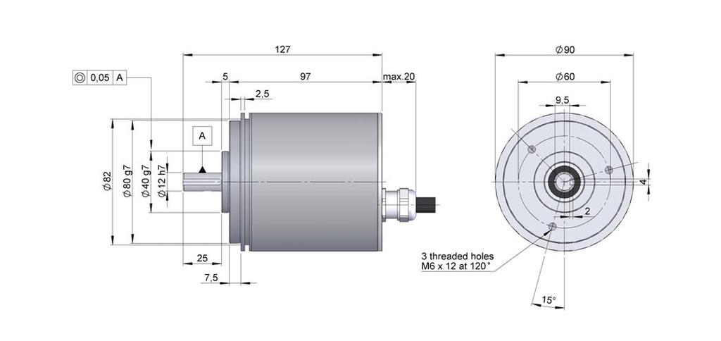 SSI CS30 / CM30 IP67 ABSOLUT ENCODER FOR SEVERE AND HEAVY DUTY INDUSTRIAL APPLICAS Singleturn resolution (CS) up to 13 bits or multiturn (CM) up to 24 bits Protection class IP67 according to DIN
