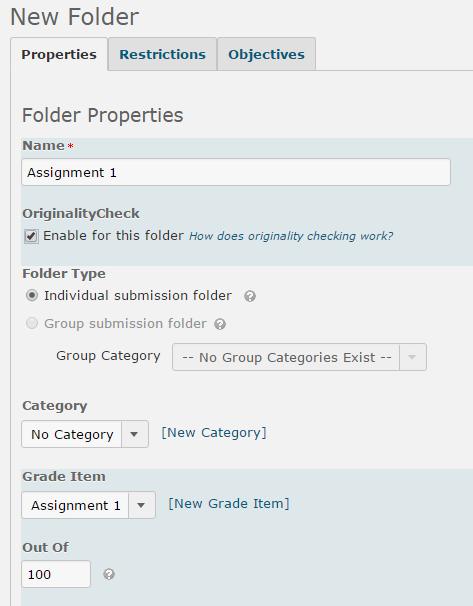 Page 2 of 10 Step 3. The Properties tab of New Folder will appear. After entering a folder name, the following properties may be set.