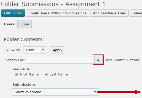 Click on a folder to navigate to its Folder Submissions page to view submitted files. Step 1.