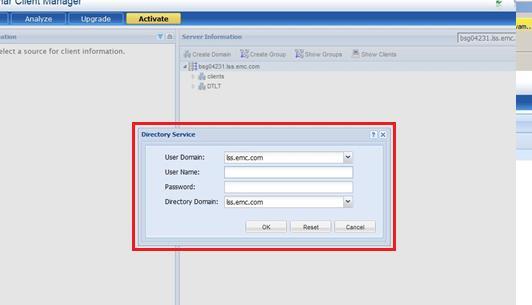 VSPEX Configuration Guidelines 7. Select a Directory Domain to query for client information, and click OK. Figure 72.