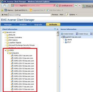 VSPEX Configuration Guidelines 8. Navigate the Active Directory tree structure until the VMware View virtual desktops is found. In this example, an OU was created named VSPEX as shown in Figure 74.