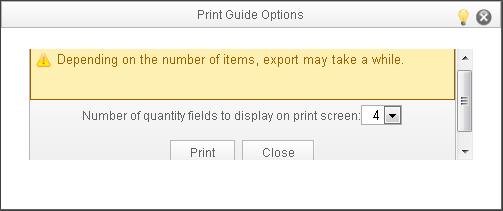 Print or Export to Excel or text file.