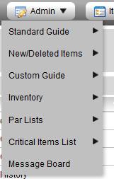Admin Functions There are some basic functions for you to maintain system settings Order Guide Maintenance Inventory Options