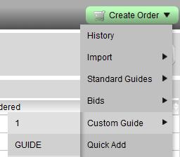 Custom Order Guides - Ordering Always remember to save your