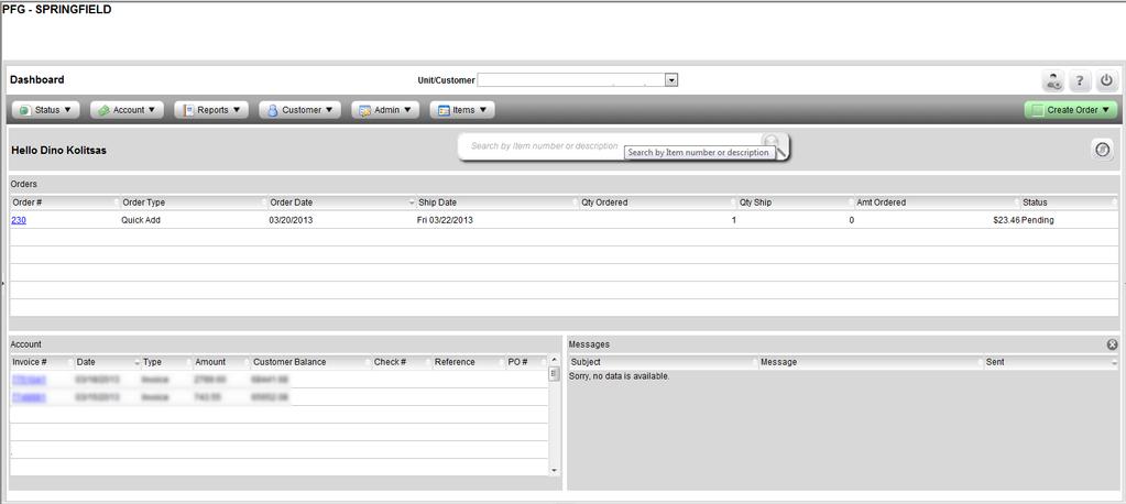 Main Page Panel 1 Panel 2 Panel 3 This is a Dashboard with different Panels.