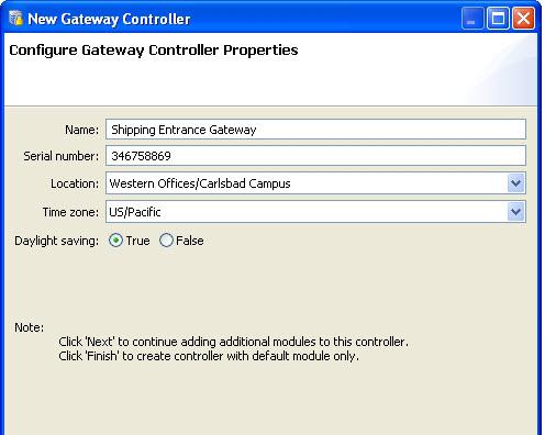 Chapter 8 Creating Custom Gateway Configurations and Templates Step 4 To do this Enter the basic Gateway properties. a. Name: enter a descriptive name to identify the Gateway module. b. Serial Number: enter the serial number.