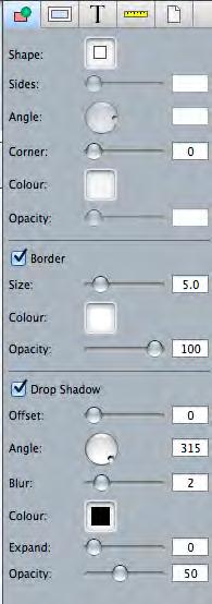Adjust drop shadow properies such as Offset, Angle and Blur to achive desired effect. To add a Frame (image-based border) to a picture: 1. Click to select a picture on your page. 2.