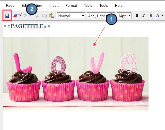 Toolbar Double click the image to insert.
