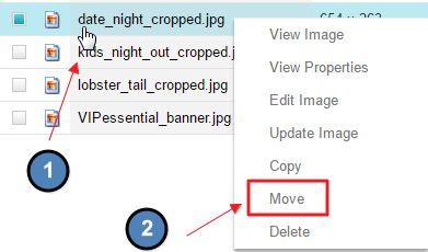 To Move: right click on the