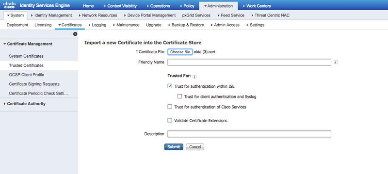 Step 4. Download the certificate and install it in ISE Trusted Certificates. 2.