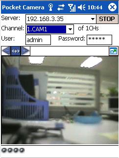 the server. Refer below picture in the left: Step6:Camera 1 is the default channel after login. Change the channel in rolling-down menu of Channel.