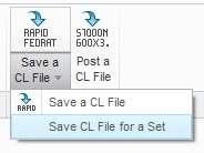 B. Multiple Operation Click Save CL File