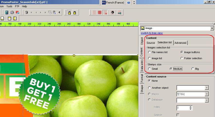 Manipulate the images Result # Use the stamps in Designer Module Illustration in the data entry module Convert the images