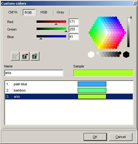 Define custom colors Define custom colors Purpose Posterizer Pro offers the possibility to define your own colors to create the objects of your template. You can define simple colors or gradients.