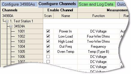 Click the down arrow functions: to see the available measurement For this tutorial, set the measurement functions in sequence to DC Voltage, Four-Wire Ohms, Two-Wire Ohms, Frequency and Temp (Type