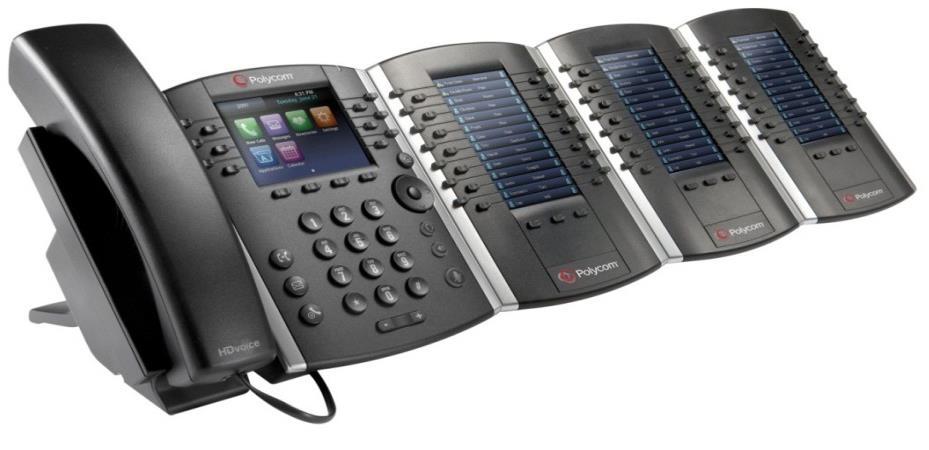Polycom VVX Expansion Modules Simplify monitoring of large number of contacts and/or management of a high