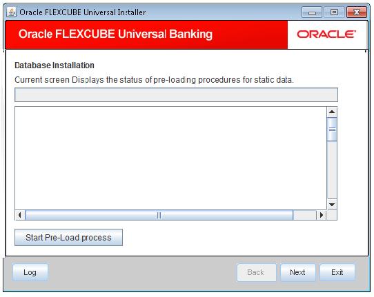 15. Click Start Pre-Load Process button. The installer executes the procedures required before beginning static data compilation. All the triggers will be disabled during this process. 16.