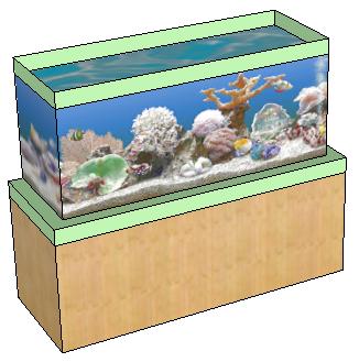 Making an Aquarium in Google SketchUp If you are a decent 3D modeler, you could design an aquarium filled with 3D models of sea plants, coral, and fish.