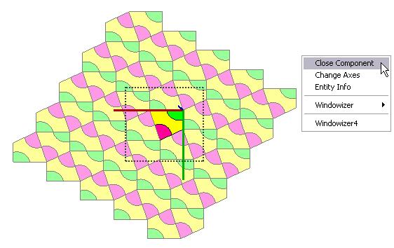 Quadrilateral Tessellation in Google SketchUp 6. I ve painted my quadrilaterals as shown below.