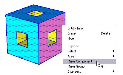 A component is a single object, which will make cubes easier to select, copy, and erase.
