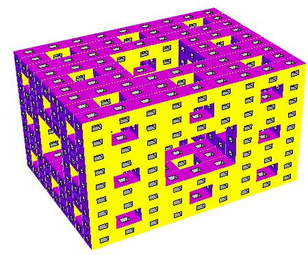 The Menger Sponge in Google SketchUp Try This Even though it doesn t meet the true definition of a Menger Sponge,