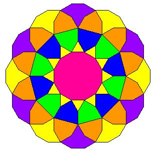 This time, when you rotate the small circle around, use two adjacent corner points, instead of skipping over one.