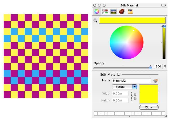 Color Contrast in Google SketchUp (Mac) Now that yellow color