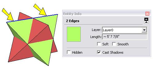 equilateral. From the main menu, choose Window / Entity Info. 11.