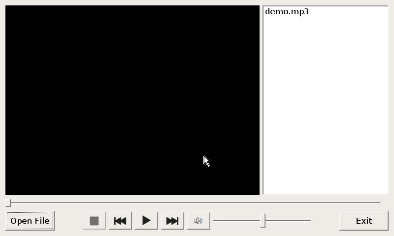 2.10 Speaker Test This app is modified from Qt s Media Player example that can be used to play the audio file (e.g. MP3) to test the built-in speaker of BE230E1. 2.10.1 Qt C++ Class The example uses a QMediaPlayer object to control the play/pause/stop functions.