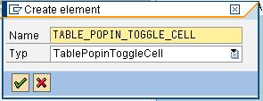 Create table column under table and insert cell variant to