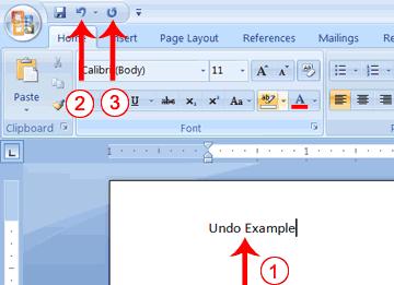 Fixing a Mistake using Undo and Redo If you make a mistake and you re not sure