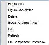 The Excel chart (Figure) context menu. Inserting PowerPoint slides The Web Editor allows you to insert one or more PowerPoint slides into your document.
