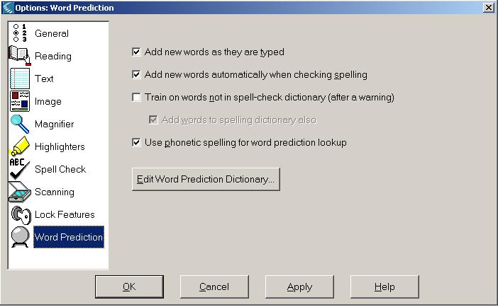 Writing WORD PREDICTION: PHONETIC SPELLING Additional feature: Will also recognize words spelled phonetically Examples: Spelled correctly Spelled phonetically school skool knew new (your word?