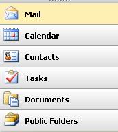Navigation Options Outlook Web Access navigation Mail the main area where you can read, compose, receive and send email.