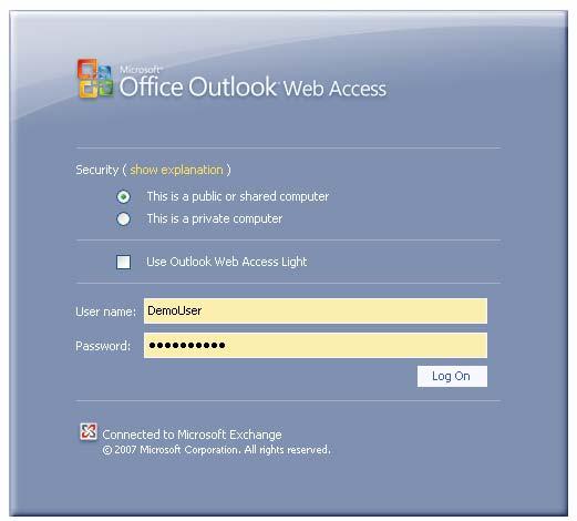 Outlook Web Access Login To log in, you will