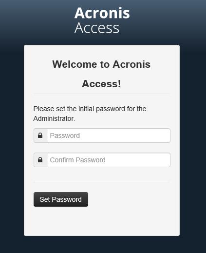 4.2 Using the web interface to access files Opening the Acronis Access Web Client. 1.