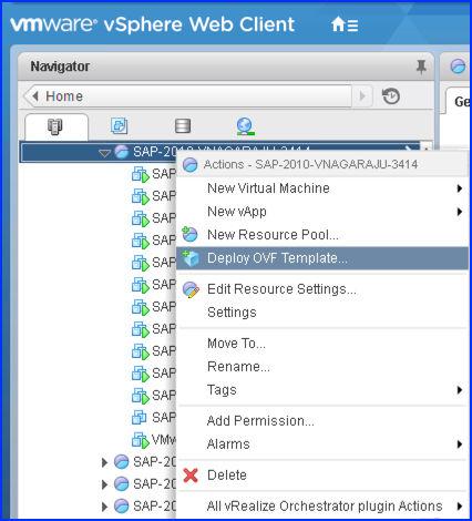 VMware Adapter for SAP Landscape Management Installation Configuration and Administration Guide for VI Administrators You have downloaded the VLA OVA file for VLA deployment (Refer Deploy VLA, on