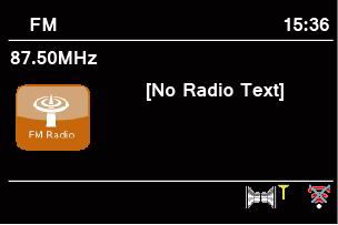 TechniSat FM Mode Selecting FM Mode 1. Press MODE button repeatedly to select FM mode. 2. For initial use, it will start at the beginning of the FM frequency range (87.50MHz).