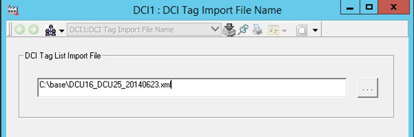 If the File Name aspect is not configured, the Tag Importer will request the file name and then save the specified name in the File Name aspect. Figure 2.