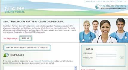 2. You will be taken to the Claims Online
