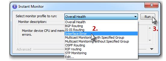 6. Diagnose Interface Issues NetBrain can automatically detect interface errors and configuration issues like speed/duplex mismatches.