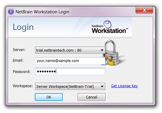 Getting Started To get started, login to the NetBrain workstation using the instructions below. Instructions: 1. Launch NetBrain ITE 5.1 from your desktop. 2.