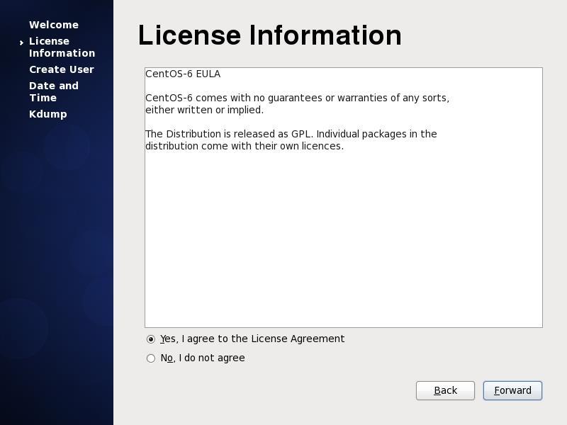 24. The License Agreement is shown on the screen.