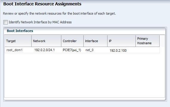 The networks that are discovered and managed in Oracle Enterprise Manager Ops Center are listed. Select the PCIe Endpoint device that provides the network interface for the network connection.