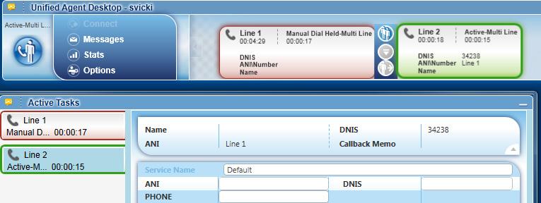 Unified Agent Desktop Window (UAD) Section 2 4. Select Call. When the Contact answers, the agent may communicate the necessary information about the patient. The original call is on Hold.