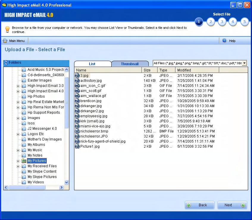 Your ReadyShare account and the folders within are listed on the left side of the ReadyShare Manager screen. The right side displays the files within the selected folder.
