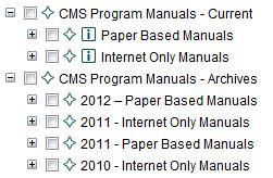 Using CMS Manuals & Transmittals Manuals: The Centers for Medicare & Medicaid Services (CMS) developed and uses several systems to classify Medicare cases.
