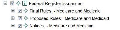 Searching for Notices, Proposed Rules, and/or Final Rules: The Federal Register Issuances section of the Medicare/Medicaid Guide contains the full text of all Final rules, Proposed rules, and Notices