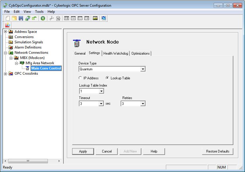 What to do Device Type is a network node setting. To set a device type, select the network node and then go to the Settings tab.
