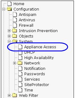 Deployment Guide: Routing Mode with No DMZ Configure Appliance Access Important By default, you can access the appliance from any computer with an IP address on the same subnetwork as the appliance s